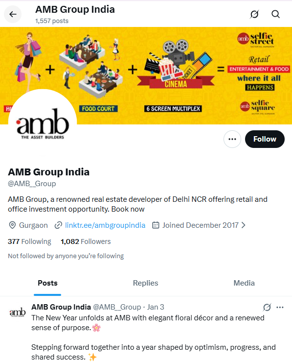 Follow AMB Group on X (Twitter)